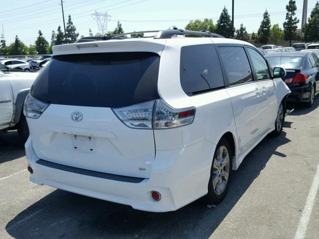 5TDXK3DC6CS233882 - 2012 TOYOTA SIENNA SPO WHITE photo 4