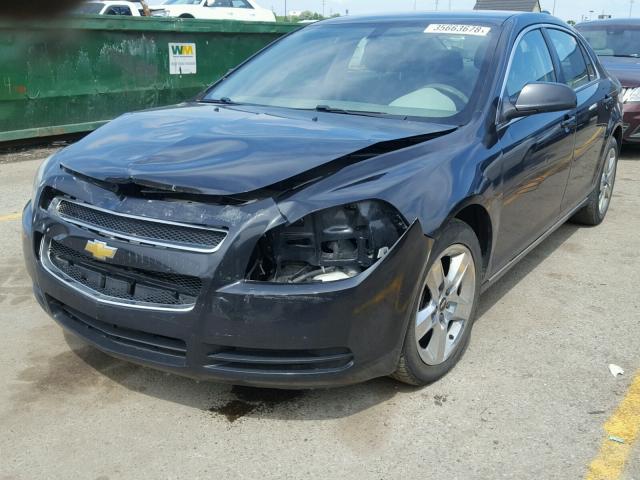1G1ZC5E0XAF134879 - 2010 CHEVROLET MALIBU 1LT BLACK photo 2