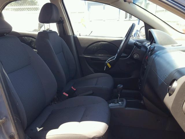 KL1TD56626B541050 - 2006 CHEVROLET AVEO BASE Bleu photo 5