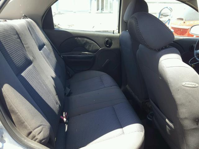 KL1TD56626B541050 - 2006 CHEVROLET AVEO BASE Bleu photo 6
