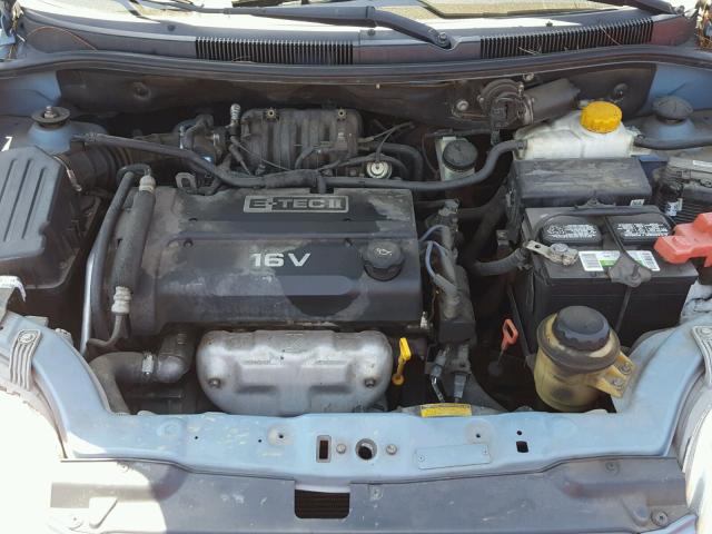 KL1TD56626B541050 - 2006 CHEVROLET AVEO BASE Bleu photo 7