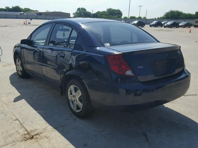 1G8AJ55F67Z120039 - 2007 SATURN ION LEVEL BLUE photo 3
