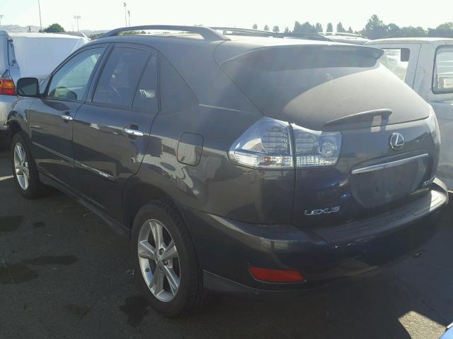 JTJHW31U882851111 - 2008 LEXUS RX 400H GRAY photo 3