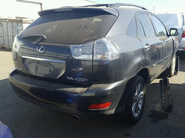 JTJHW31U882851111 - 2008 LEXUS RX 400H GRAY photo 4