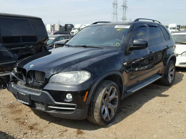 5UXFE83509L169530 - 2009 BMW X5 XDRIVE4 BLACK photo 2