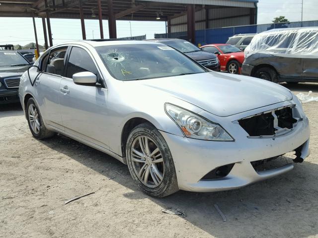 JN1CV6AR6AM461716 - 2010 INFINITI G37 SILVER photo 1