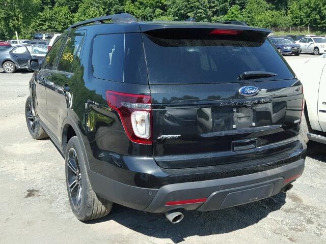 1FM5K8GT1FGB29794 - 2015 FORD EXPLORER S BLACK photo 3