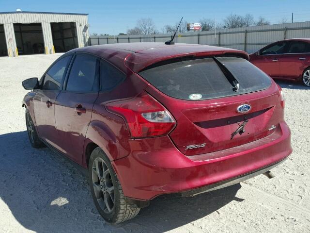 1FADP3K22DL315647 - 2013 FORD FOCUS SE RED photo 3