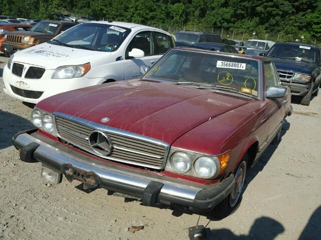 10704412034063 - 1976 MERCEDES-BENZ 450 SL MAROON photo 2