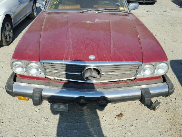 10704412034063 - 1976 MERCEDES-BENZ 450 SL MAROON photo 7