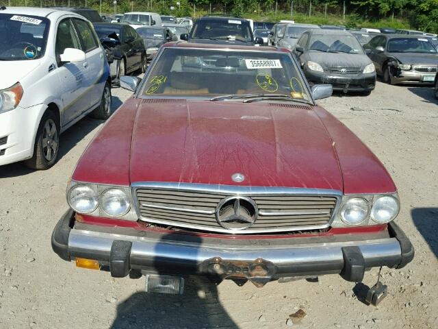 10704412034063 - 1976 MERCEDES-BENZ 450 SL MAROON photo 9