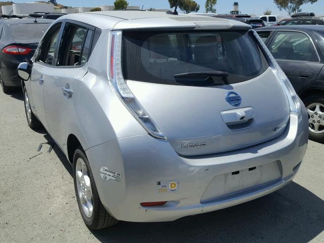 JN1AZ0CP7BT006966 - 2011 NISSAN LEAF SV SILVER photo 3