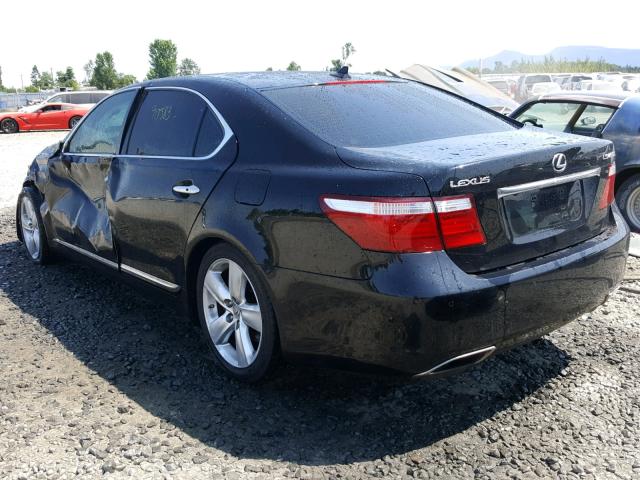 JTHGL46F685023059 - 2008 LEXUS LS 460L BLACK photo 3