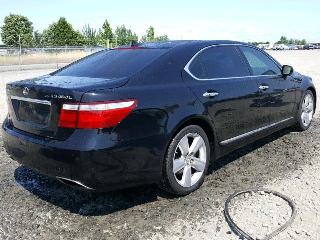 JTHGL46F685023059 - 2008 LEXUS LS 460L BLACK photo 4