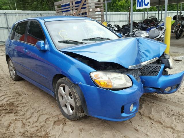 KNAFE161975008299 - 2007 KIA SPECTRA5 S BLUE photo 1