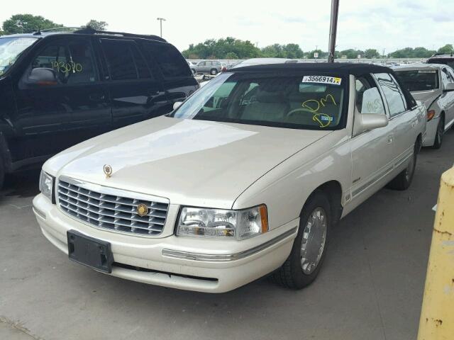 1G6KD54Y2XU760186 - 1999 CADILLAC DEVILLE CREAM photo 2