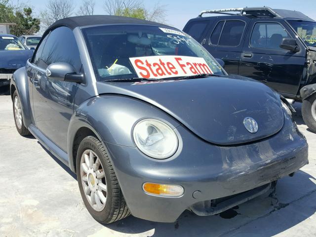 3VWCM31Y55M313392 - 2005 VOLKSWAGEN NEW BEETLE ნაცრისფერი ფოტო 1