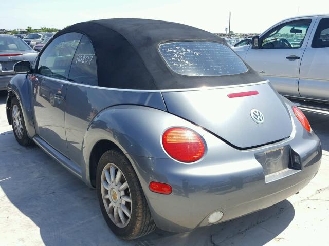 3VWCM31Y55M313392 - 2005 VOLKSWAGEN NEW BEETLE ნაცრისფერი ფოტო 3