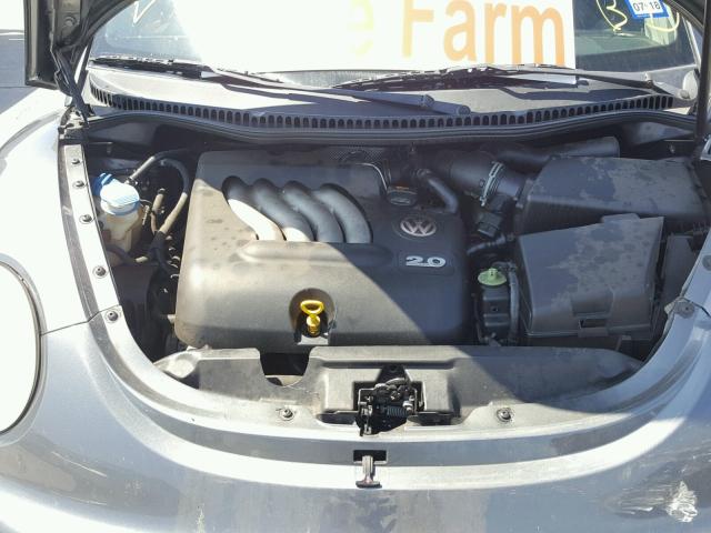 3VWCM31Y55M313392 - 2005 VOLKSWAGEN NEW BEETLE ნაცრისფერი ფოტო 7