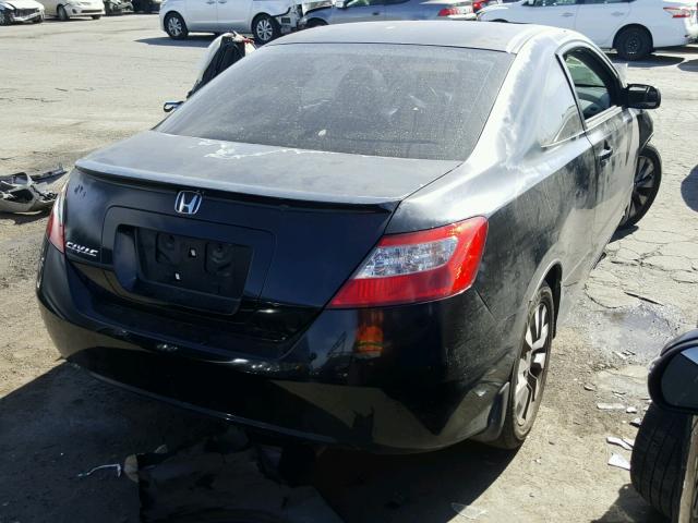2HGFG12919H521827 - 2009 HONDA CIVIC EXL BLACK photo 4
