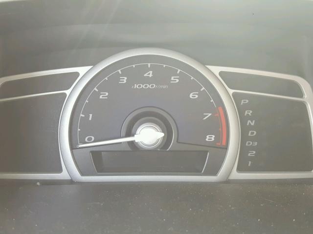 2HGFG12919H521827 - 2009 HONDA CIVIC EXL BLACK photo 8