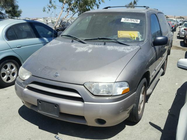 4N2ZN15T01D802699 - 2001 NISSAN QUEST GXE GOLD photo 2