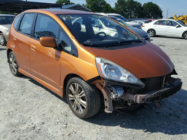 JHMGE8G40AC020707 - 2010 HONDA FIT SPORT ORANGE photo 1