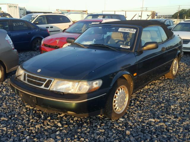 YS3DD75B2S7021444 - 1995 SAAB 900 S GREEN photo 2