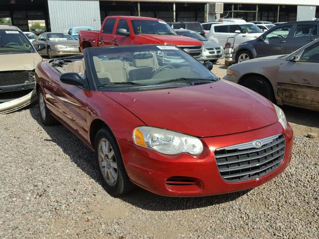 1C3EL75R04N196807 - 2004 CHRYSLER SEBRING GT RED photo 1