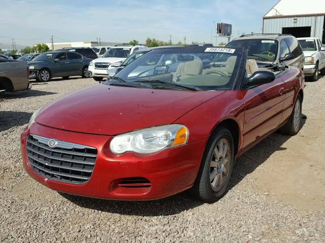 1C3EL75R04N196807 - 2004 CHRYSLER SEBRING GT RED photo 2