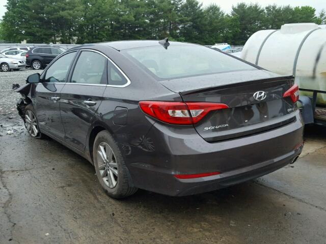 5NPE24AA6FH161138 - 2015 HYUNDAI SONATA ECO BROWN photo 3