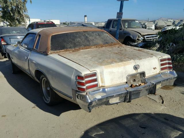 XS22J7R177712 - 1977 DODGE CHARGER WHITE photo 3
