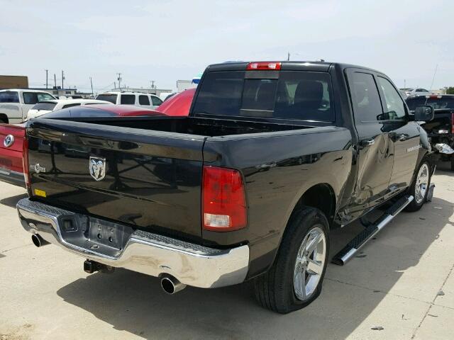 1D7RB1CT1BS654032 - 2011 DODGE RAM 1500 BLACK photo 4