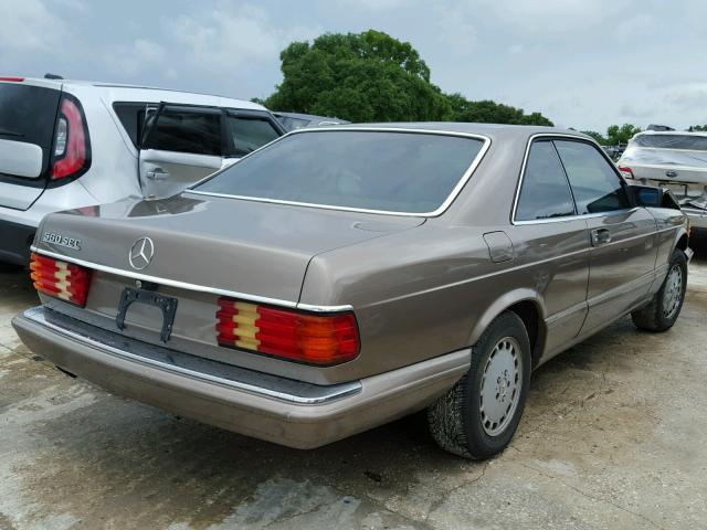 WDBCA45E4MA567512 - 1991 MERCEDES-BENZ 560 SEC GOLD photo 4