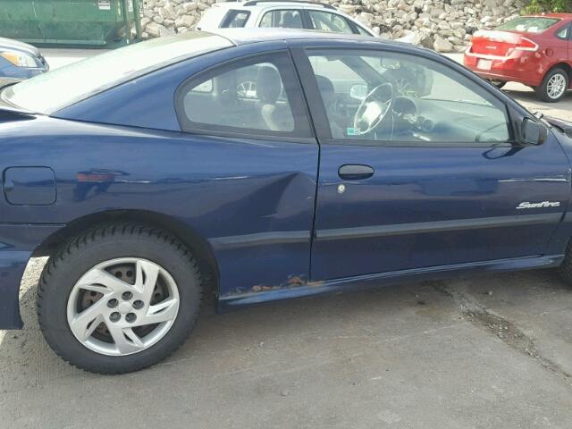 1G2JB124917130926 - 2001 PONTIAC SUNFIRE SE BLUE photo 10