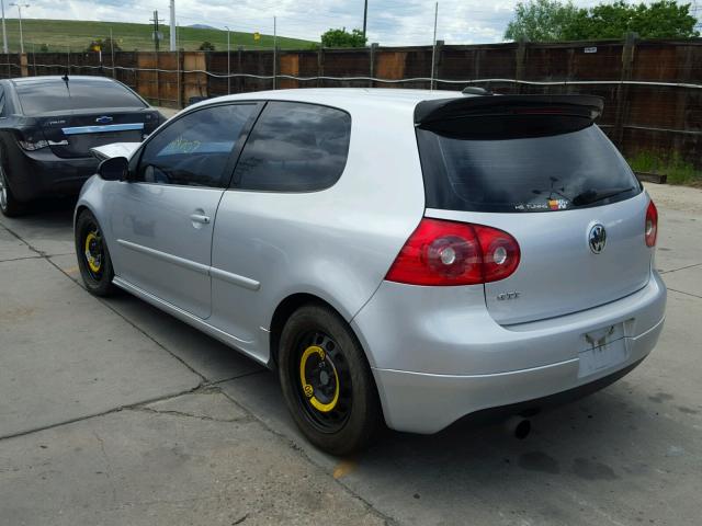 WVWEV71K06W121228 - 2006 VOLKSWAGEN NEW GTI SILVER photo 3