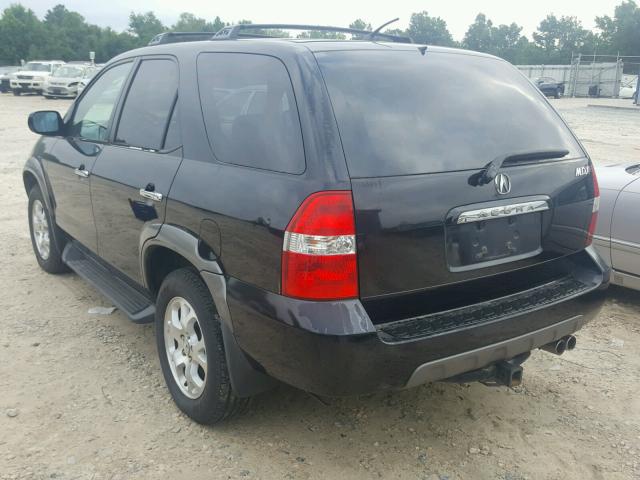 2HNYD18881H524916 - 2001 ACURA MDX TOURIN BLACK photo 3