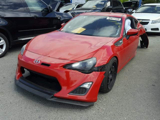 JF1ZNAA14D1726620 - 2013 TOYOTA SCION FR-S RED photo 2