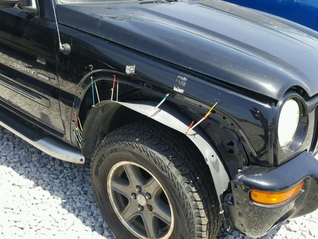 1J4GL38K13W515887 - 2003 JEEP LIBERTY RE BLACK photo 9