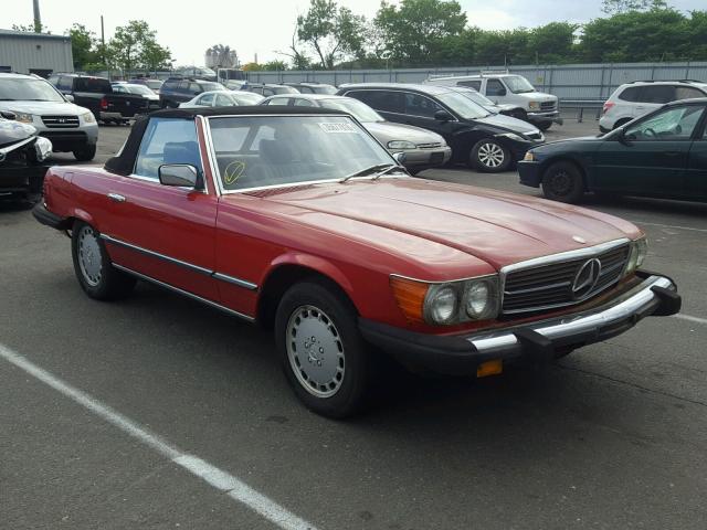 WBABA45C0FA027698 - 1985 MERCEDES-BENZ 380 RED photo 1