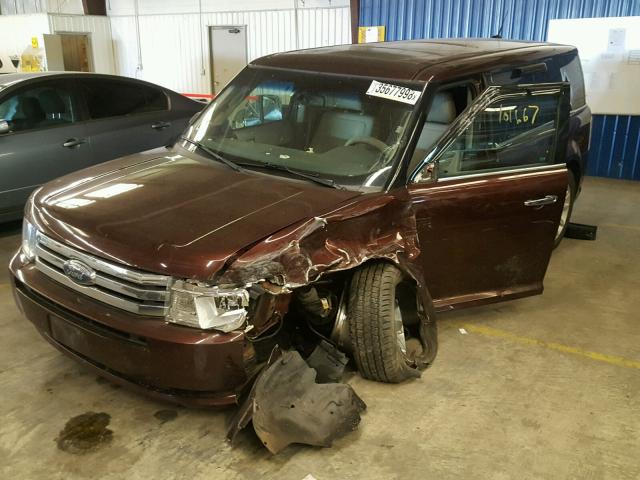 2FMEK62C99BA22998 - 2009 FORD FLEX SEL BROWN photo 2