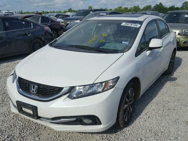 19XFB2F97DE260138 - 2013 HONDA CIVIC EXL WHITE photo 2