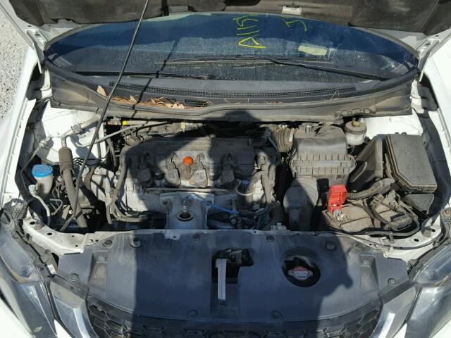 19XFB2F97DE260138 - 2013 HONDA CIVIC EXL WHITE photo 7