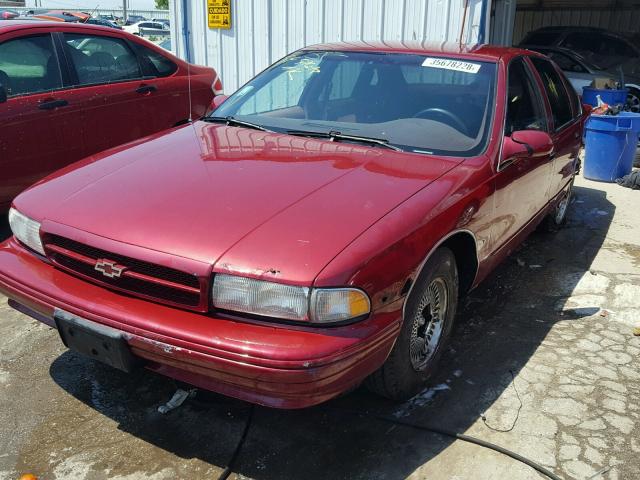 1G1BL52W9SR125293 - 1995 CHEVROLET CAPRICE CL 勃艮第红 照片 2