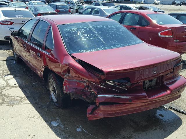 1G1BL52W9SR125293 - 1995 CHEVROLET CAPRICE CL BURGUNDY photo 3