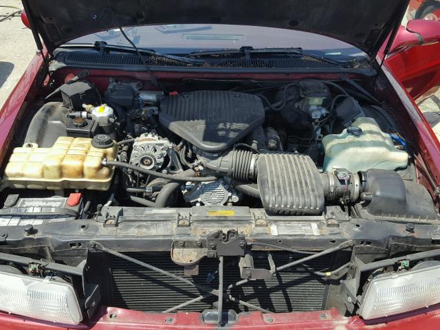 1G1BL52W9SR125293 - 1995 CHEVROLET CAPRICE CL 勃艮第红 照片 7