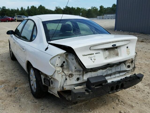 1FAFP56U86A221822 - 2006 FORD TAURUS SEL WHITE photo 3