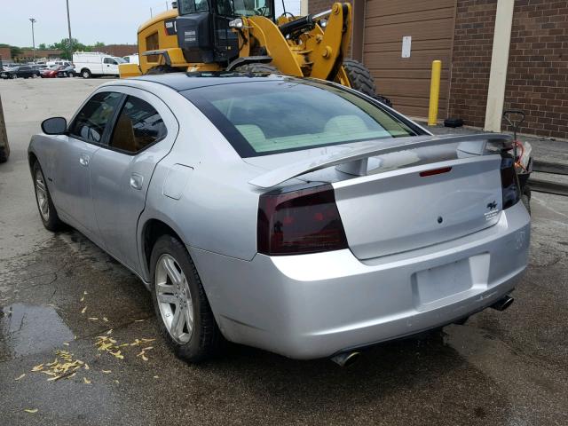 2B3KA53H87H789803 - 2007 DODGE CHARGER R/ SILVER photo 3