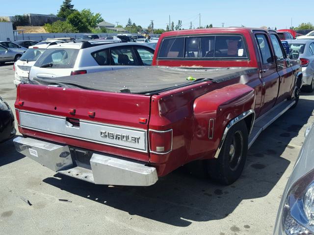 1GCHR33N6JJ142253 - 1988 CHEVROLET R30 RED photo 4