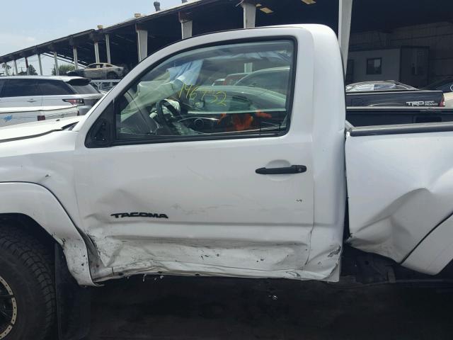 5TENX4GN6AZ697489 - 2010 TOYOTA TACOMA PRE WHITE photo 10